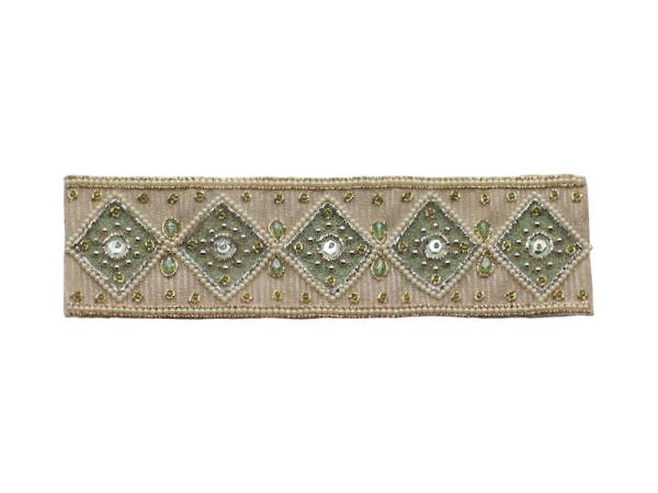 Applikation, Ornament, Perlen, Borte, Applikation, Nähzubehör, Hochzeit, Bastelartikel