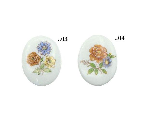 Cabochon, Oval, Motive, Blumengalerie, Motivcabochon, Gemme, Kamee, Bastelartikel, Modeschmuck Herstellung