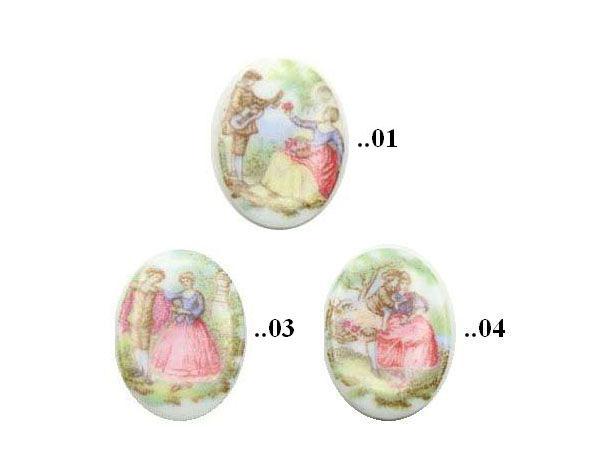 Cabochon, Oval, Biedermeier, Motivcabochon, Gemme, Kamee, Bastelartikel, Handgefertigte Cabochons,Glas Foto Cabochon,Glas Cabochon,Runde Cabochons, Illustration Cabochons