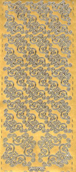 Konturensticker Zierornamente, Bordüren, Stickerbogen Eckelemente, Klebe Sticker, Konturen–Sticker, Ziersticker, Klebesticker, Foliensticker, Aufkleber, Bastelzubehör