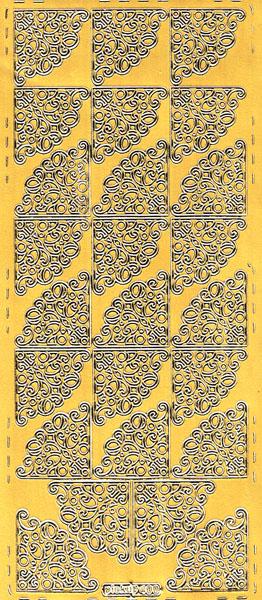 Konturensticker Bordüren, Stickerbogen Eckelemente, Klebe Sticker, Konturen–Sticker, Ziersticker, Klebesticker, Foliensticker, Aufkleber, Bastelzubehör