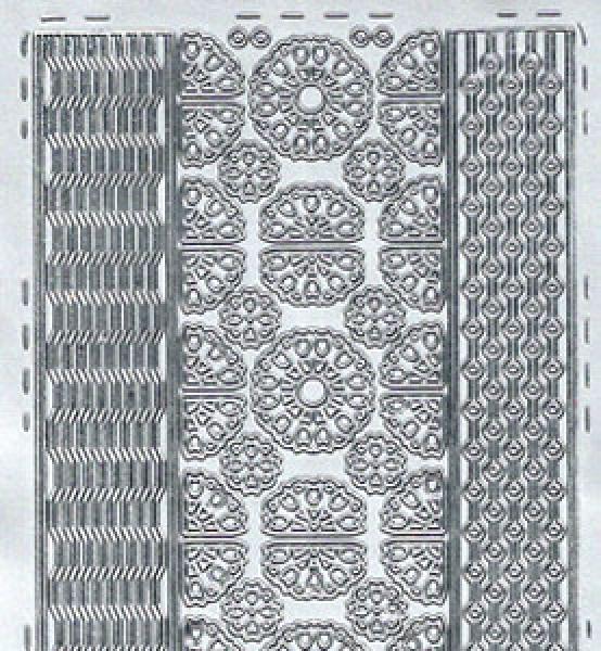 Konturensticker Bordüren, Stickerbogen Eckeelemente, Klebe Sticker, Konturen–Sticker, Ziersticker, Klebesticker, Foliensticker, Aufkleber, Bastelzubehör