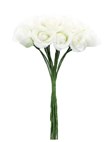 Mini Röschen, Künstliche Organza Röschen, Dior Röschen, Wickelröschen, Blümchen, Seidenblumen, Kunstblumen, Deko Blümchen, Floristisches Zubehör, Bastelartikel