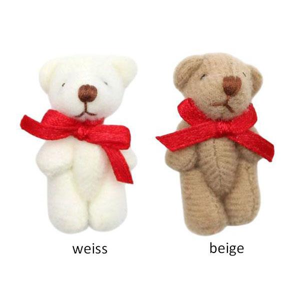 Miniteddy, Mini Plüschteddy, Miniatur Teddy, Bastelbedarf, Dekoration