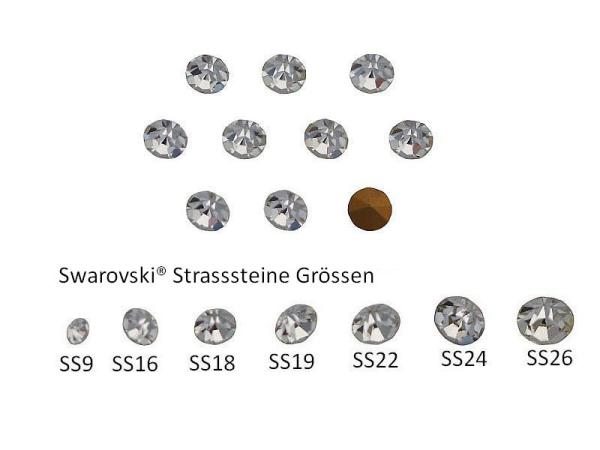 Strasssteine, Swarovski® Kristall, Chaton, Glassteine, Strass-Steine, Schmucksteine, Bastelsteine