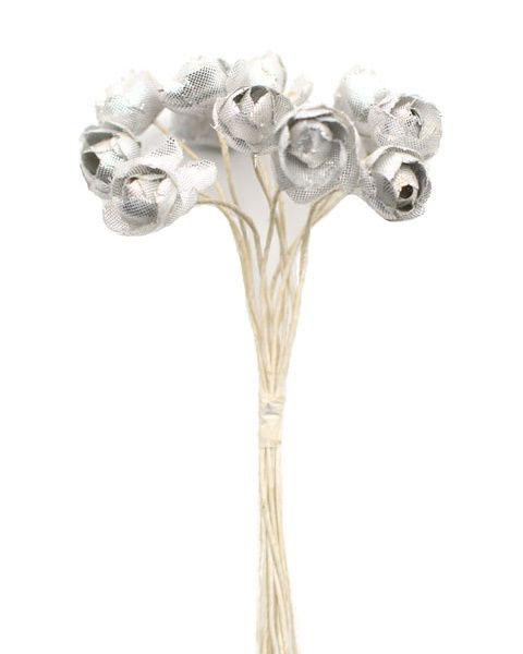 Deko Mini Rosenblüten, Kunstblumen, Seidenblumen, Floristik Zubehör, Bastelartikel