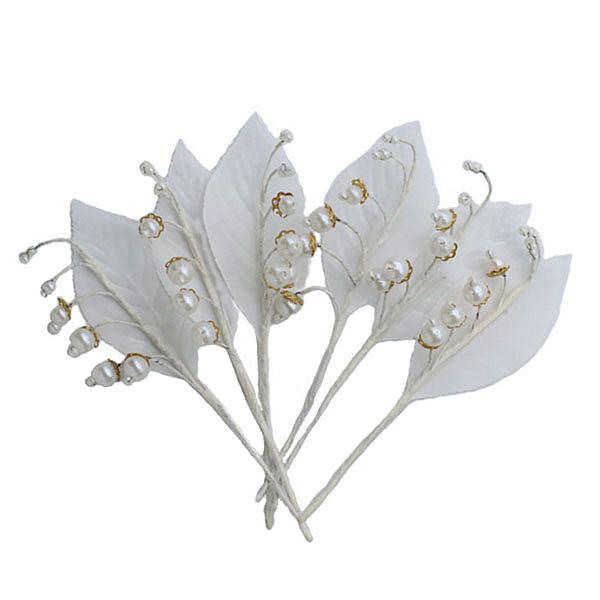 Deko Maiglöckchen, Seidenblumen, Kunstblumen, Hochzeit, Taufe, Floristik Zubehör, Tischdekoration