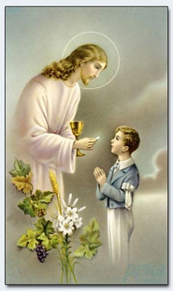 Heiligenbildchen, Kommunion Andachsbildchen