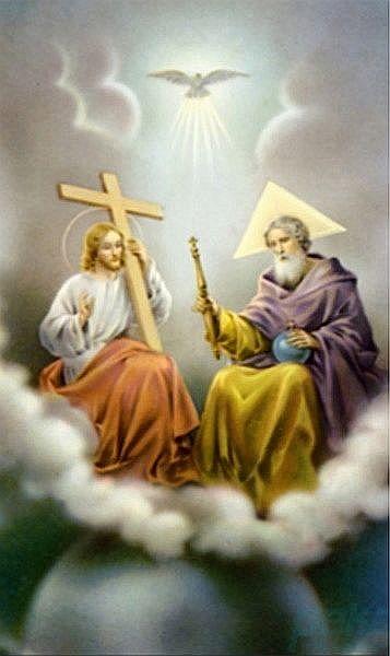 Heiligenbildchen Hl. Dreifaltigkeit