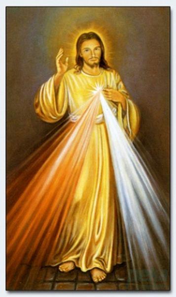 Heiligenbildchen Jesus Barmherzig