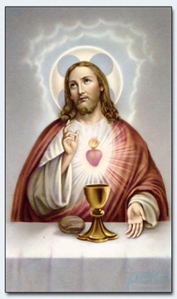 Heiligenbildchen Herz Jesus