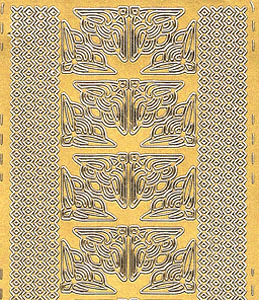 Konturensticker Bordüren, Stickerbogen Eckeelemente, Klebe Sticker, Konturen–Sticker, Ziersticker, Klebesticker, Foliensticker, Aufkleber, Bastelzubehör