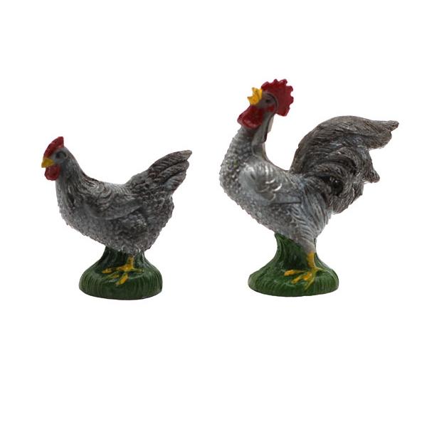 Wachstier, Hahn, Huhn, Wachs Tierfiguren, Wachsmotiv, Bastelartikel