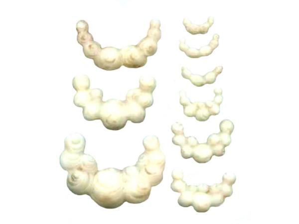 Wachsmotive Wolken Set