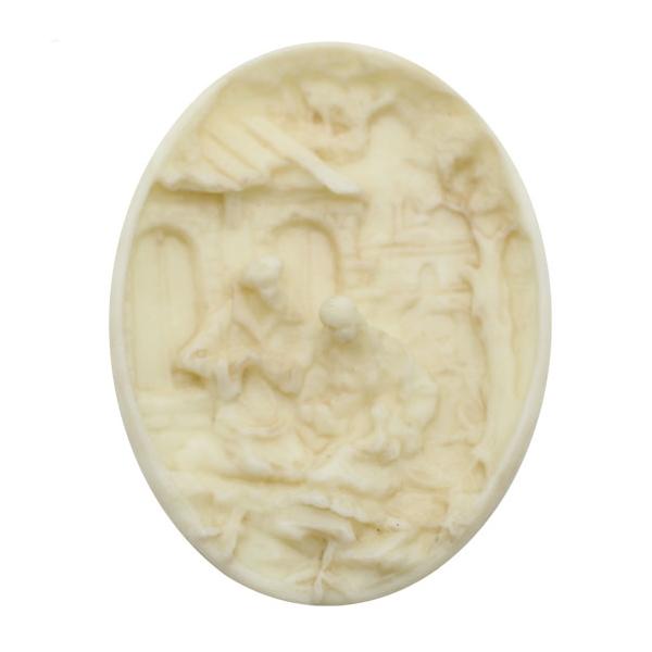 Wachsornament Krippe, Wachzierornament, Wachsmotiv, Wachssymbol, Krippe, Bastelmaterial