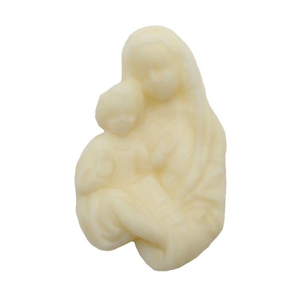 Madonna mit Kind, Wachsornament Oval, Wachsrelief, Wachsbild, Material & Zubehör Klosterarbeiten