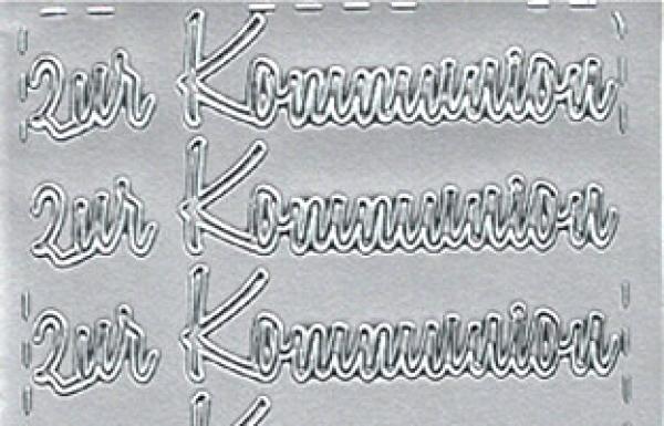 Konturensticker, Kommunion-Sticker, Stickerbogen "Kommunion", Klebesticker, Konfirmation, Konturensticker, Sticker, Stickerbogen, Klebesticker, Foliensticker, Bastelzubehör