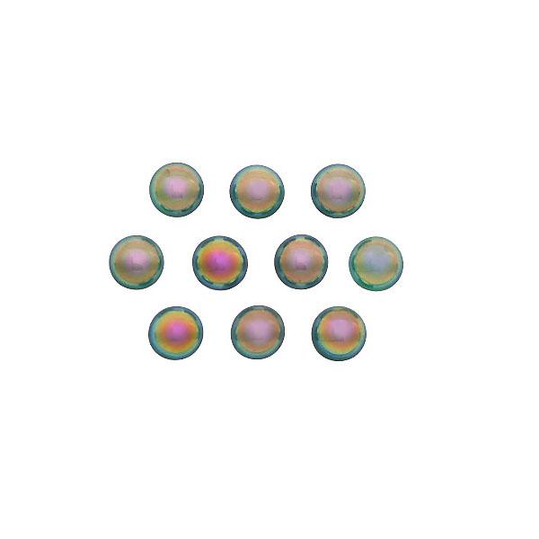 Cabochon Rund, Muggelsteine, Glasnuggets, Halbperlen, Glassteine, Cabuchons, Klebesteine,  Bastelsteine, Bastelzubehör