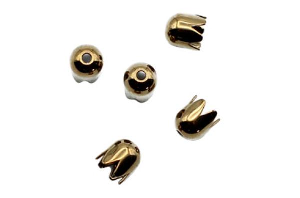 Perlkappen, Zierkappen, Metallkappen, Bastelartikel, Schmuckherstellung, Klosterarbeiten Zubehör