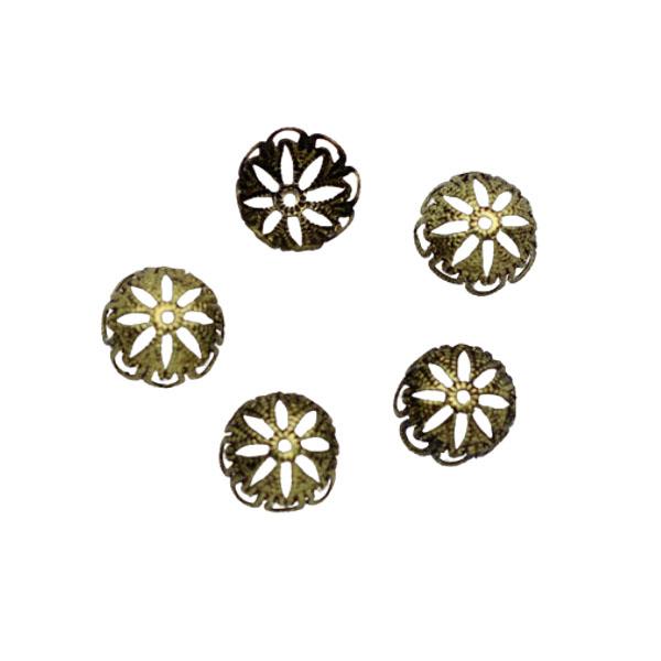 Perlkappen, Endkappen, Schmuckkappen, Perlenkappen, Perlenkappel, Zierkappeln, Perlen-Zubehoer, Bastelartikel, Schmuckherstellung