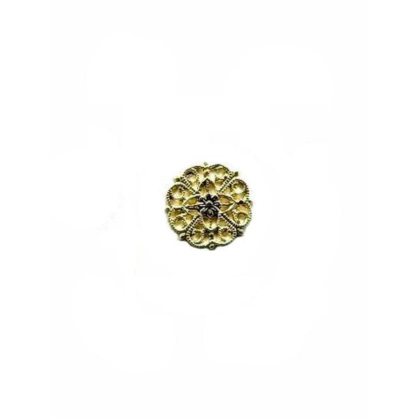 Metallzierteil Rosette, Metallornament, Metallzierteil, Metallrelief