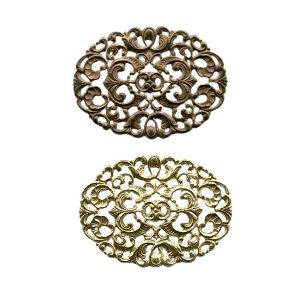 Deko Metall Ornament, Metall Zierteil, Besatzteil, Bastelmaterial