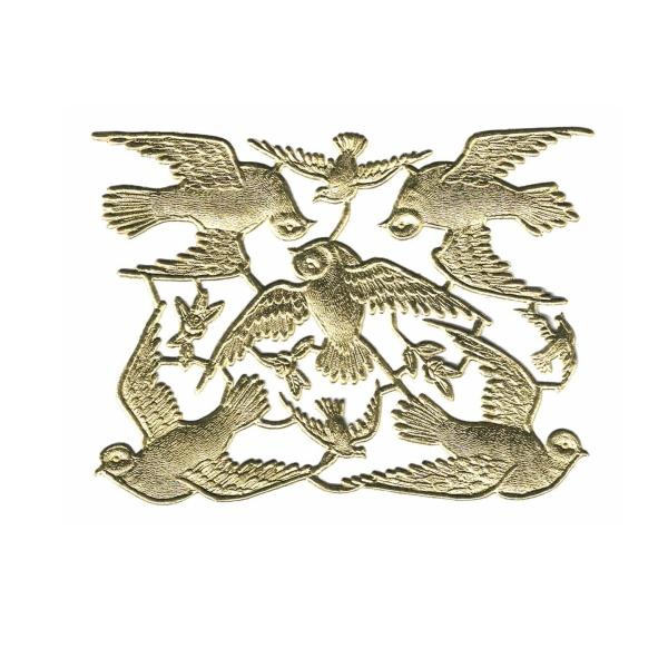 Tauben, Dresdner Pappe, Prägeartikel