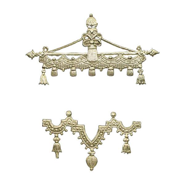 Oster Fahnensatz, Prägeartikel, Dresdner Pappe