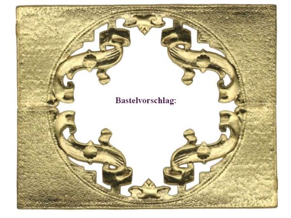 Zierornament, Dresdner Pappe, Prägeartikel, Bastelmaterial