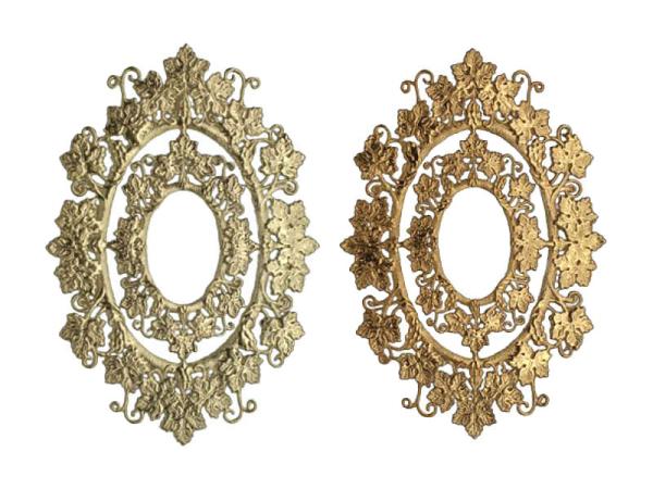 Rahmen, Dresdner Pappe, Prägeartikel