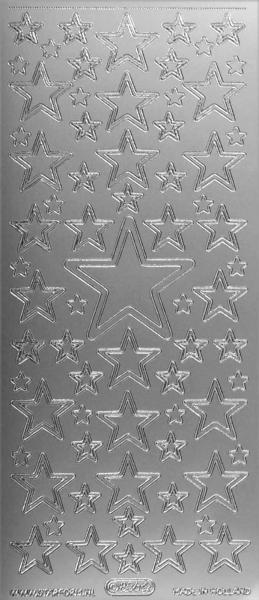 Konturensticker "verschiedene Sterne" Sticker, Bastelsticker, Kreativ Sticker, Stickerbogen, Klebesticker, Konturen–Sticker, Ziersticker, Klebesticker, Foliensticker, Aufkleber, Bastelzubehör, Bastelartikel