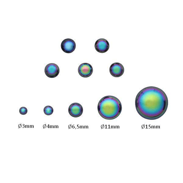 Muggelsteine Rund, Cabochon, Glasnuggets, Glassteine, Cabochons, Glas Dekosteine, Bastelsteine, Bastelzubehör