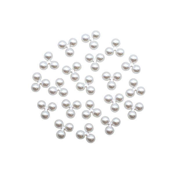 Wachsperlen 3ornament weiss