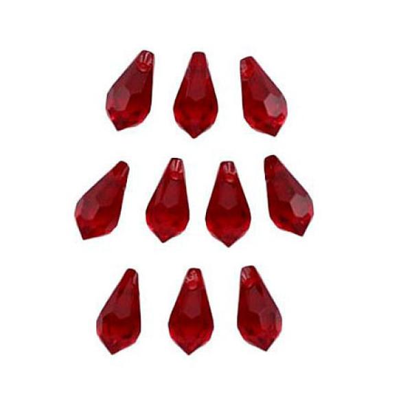 Glasperlen, Tropfen, Glasschliffperlen facettiert, Perlen, Schmuckperlen, Bastelperlen