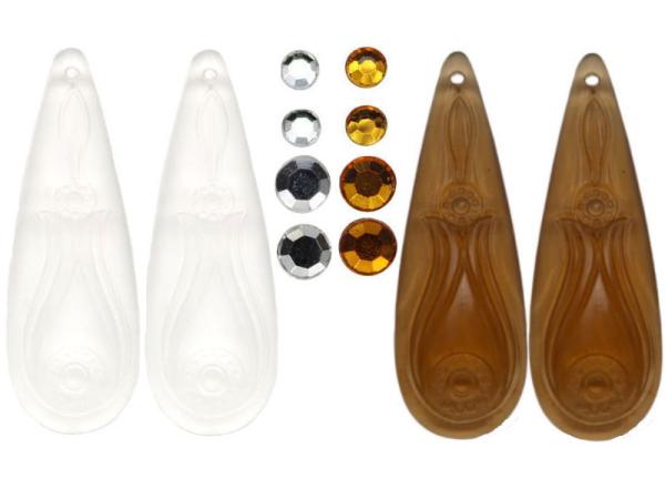 Deko Anhänger, Tropfen Mix, Christbaumschmuck, Federbäumchen Zubehör, Weihnachtsdeko, Glas Anhänger, Bastelartikeleihnachtsbaum