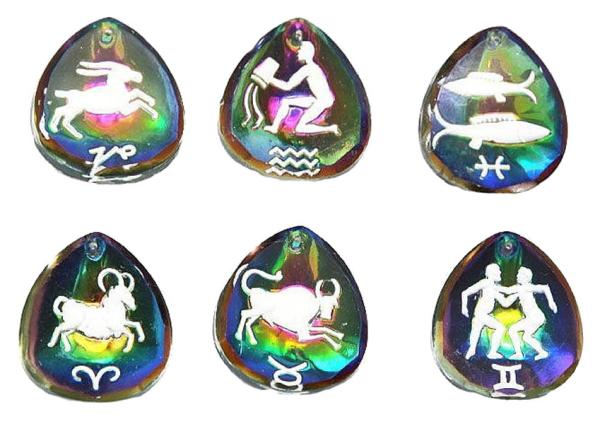 Sternzeichen, Tierkreiszeichen, AnhängerGlas