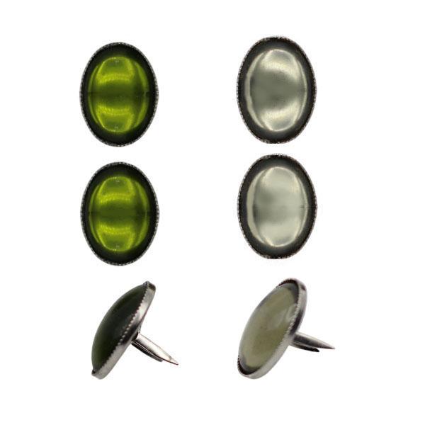 Strassnieten, Ziernieten, Strass Splintnieten rauch