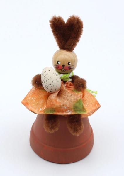 Tontopf mit Hase, Bastelidee