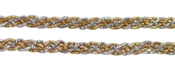 Bouilliondraht Zopfborte-geflochten-Leonische Zopfborte Zöpfe-leonische-Borte-Metallborten-Bouilliondraht-Posamentenborten-Kurzwaren-Basteln-Dekorieren Brokatborten, geflochtene Posamentenborte-Metallzopfborten-Bastelartikel