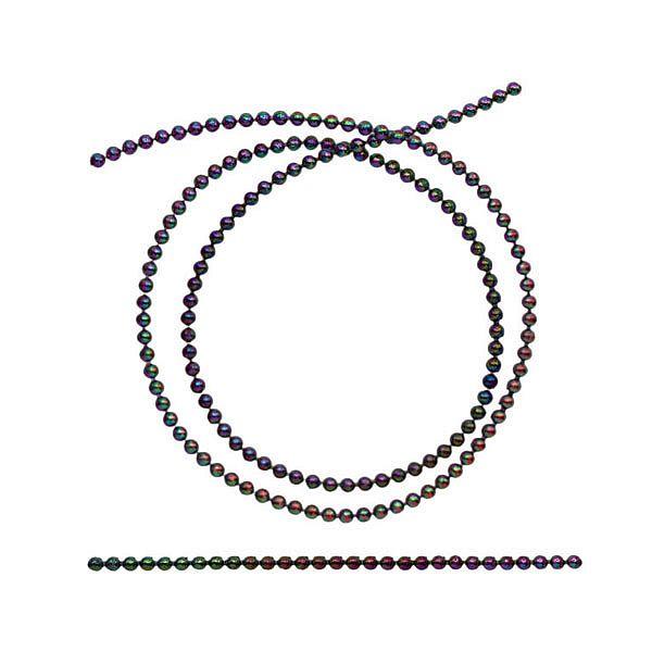 Perlenschnur, Perlenkette, Perlengirlande, Perlenband, Bastelperlen-Kette, Weihnachten Advent, Hochzeit Deko, Tischdeko, Meterware