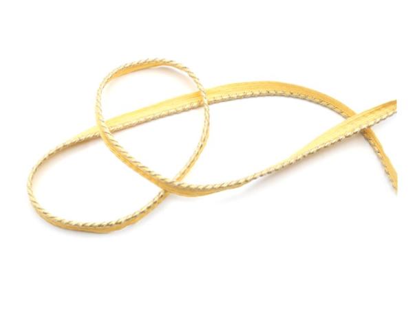 Paspelband gelbgold, aspelkordel, Einfassband, Schrägband, Band nähen