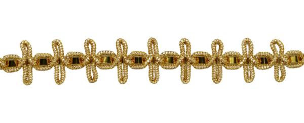 Brokatborten, Brokat Borte, Posamentenborte, Zierborten, Bastelartikel