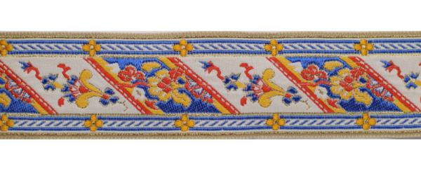 Webband Borte, Brokatborte, Mittelalter Borte, Zierborte, Posamentenborte