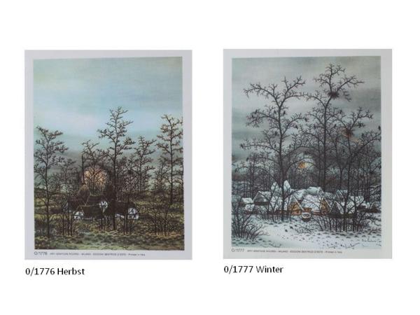 Seidenbild lose, Seidenbild "4 Jahreszeiten", Seidenbild, Seidenbild oval bombiert, Klosterarbeiten Zubehör, Vintage Seidenbilder Barock Motive, Seidenbild bedruckt, Seidenstoff bedruckt, Deko-Seidenbild, Bastelartikel, Handarbeiten