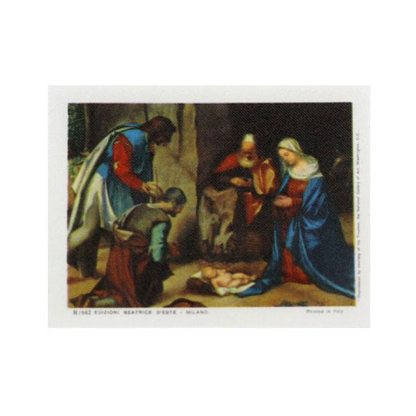 Seidenbild lose, Seidenbild"Weihnachtskrippe", Seidenbild oval bombiert, Klosterarbeiten Zubehör, Vintage Seidenbilder Barock Motive, Seidenbild bedruckt, Seidenstoff bedruckt, Deko-Seidenbild, Bastelartikel, Handarbeiten