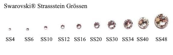 Strasssteine, Swarovski® Kristalle - KEIN Hotfix, Strass-Steine zum Einkleben, Glitzersteine, Bastelsteine, Schmucksteine Deko-Strasssteine, Bastelsteine