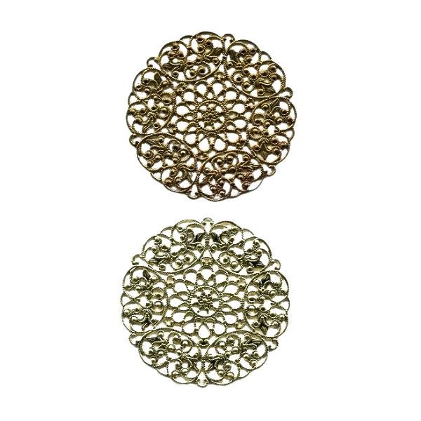 Deko Metallornament Rosette