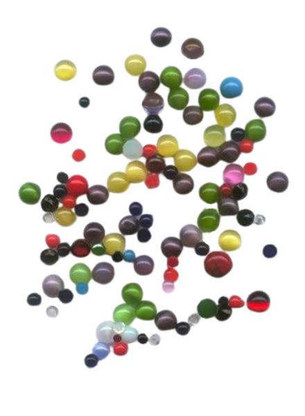 Muggelsteine Mix, Cabochons, Cabochon, Glasnuggets, Schmucksteine, Bastelartikel, Bastelzubehör, Bastelmaterial, Streudeko Glassteine