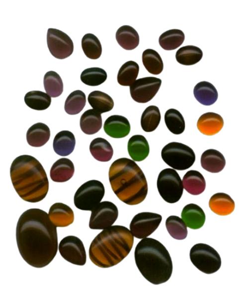 Muggelsteine Mix, Cabochons, Cabochon, Glasnuggets, Schmucksteine, Bastelartikel, Bastelzubehör, Bastelmaterial, Streudeko Glassteine