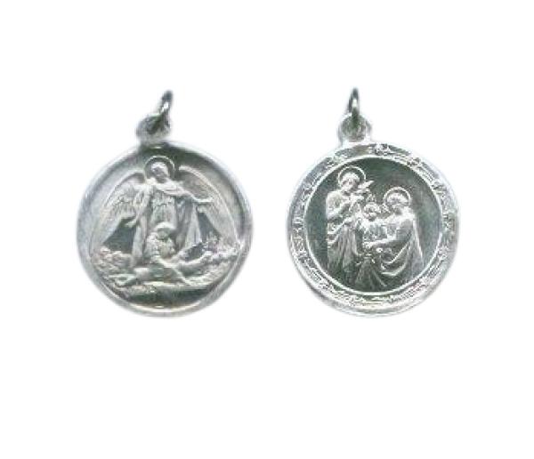 Rosenkranz Medaille rund, Rosenkranzmedaille, Kettenanhänger, christliches Symbol
